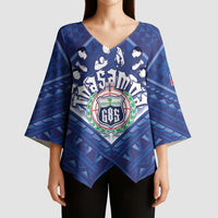 Toa Samoa Rugby Custom Kimono Sleeve Blouse Samoan Pride With Tribal Pattern - Polynesian Pride