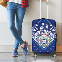 Toa Samoa Rugby Luggage Cover Samoan Pride With Tribal Pattern - Polynesian Pride