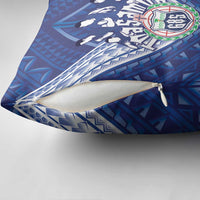 Toa Samoa Rugby Pillow Cover Samoan Pride With Tribal Pattern - Polynesian Pride