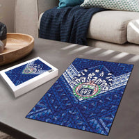 Toa Samoa Rugby Puzzle Samoan Pride With Tribal Pattern - Polynesian Pride