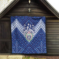 Toa Samoa Rugby Quilt Samoan Pride With Tribal Pattern - Polynesian Pride