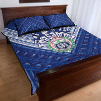 Toa Samoa Rugby Quilt Bed Set Samoan Pride With Tribal Pattern - Polynesian Pride