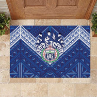 Toa Samoa Rugby Rubber Doormat Samoan Pride With Tribal Pattern - Polynesian Pride