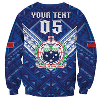Toa Samoa Rugby Custom Sweatshirt Samoan Pride With Tribal Pattern - Polynesian Pride