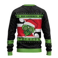 New Zealand Funny Christmas Ugly Christmas Sweater Maori Tiki