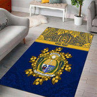 Repubrikin Naoero Independence Day Area Rug Tamanu With Coat Of Arms LT05 - Polynesian Pride