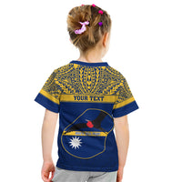 Personalised Repubrikin Naoero Independence Day Kid T Shirt Tamanu With Coat Of Arms LT05 - Polynesian Pride