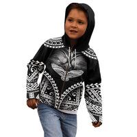 Hawaiian Hawk Kid Hoodie Polynesian Pattern Style LT05 - Polynesian Pride