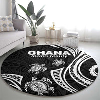 Hawaii Ohana Means Family Round Carpet Sea Turtle Polynesian Style LT05 - Polynesian Pride
