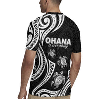 Hawaii Ohana Means Family Rugby Jersey Sea Turtle Polynesian Style
