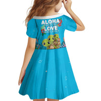 Ohana Hawaii Family Matching Puletasi and Hawaiian Shirt Kawaii Family Turtle