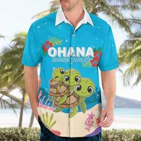 Ohana Hawaii Hawaiian Shirt Kawaii Family Turtle