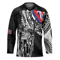 Hawaii King Flag Hockey Jersey Hawaiian Maile Lei - Polynesian Pride