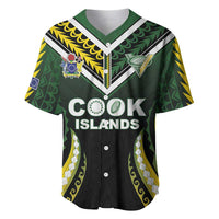 Custom Cook Islands Rugby Baseball Jersey Unique Style Black Version - Polynesian Pride