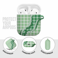 Green Hawaii Palaka AirPods Case Hawaiian Honohono Lei LT05 - Polynesian Pride