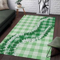 Green Hawaii Palaka Area Rug Hawaiian Honohono Lei LT05 Green - Polynesian Pride
