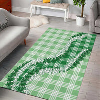 Green Hawaii Palaka Area Rug Hawaiian Honohono Lei LT05 - Polynesian Pride