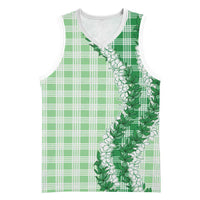 Green Hawaii Palaka Basketball Jersey Hawaiian Honohono Lei