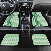 Green Hawaii Palaka Car Mats Hawaiian Honohono Lei LT05 Set 4pcs Green - Polynesian Pride