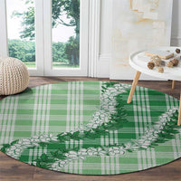 Green Hawaii Palaka Round Carpet Hawaiian Honohono Lei LT05 - Polynesian Pride