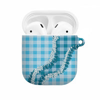 Blue Hawaii Palaka AirPods Case Hawaiian Honohono Lei LT05 Blue - Polynesian Pride