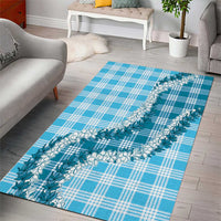 Blue Hawaii Palaka Area Rug Hawaiian Honohono Lei LT05 - Polynesian Pride
