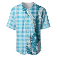 Blue Hawaii Palaka Baseball Jersey Hawaiian Honohono Lei LT05 Blue - Polynesian Pride