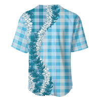 Blue Hawaii Palaka Baseball Jersey Hawaiian Honohono Lei LT05 - Polynesian Pride