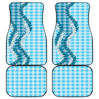 Blue Hawaii Palaka Car Mats Hawaiian Honohono Lei