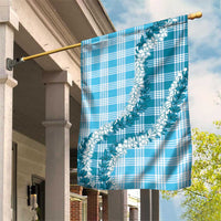 Blue Hawaii Palaka Garden Flag Hawaiian Honohono Lei LT05 House Flag Blue - Polynesian Pride