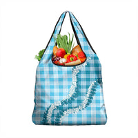 Blue Hawaii Palaka Grocery Bag Hawaiian Honohono Lei LT05 1-pack One Size Blue - Polynesian Pride