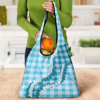 Blue Hawaii Palaka Grocery Bag Hawaiian Honohono Lei LT05 - Polynesian Pride