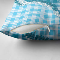 Blue Hawaii Palaka Pillow Cover Hawaiian Honohono Lei LT05 - Polynesian Pride