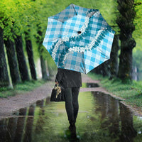 Blue Hawaii Palaka Umbrella Hawaiian Honohono Lei