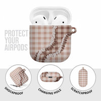 Beige Hawaii Palaka AirPods Case Hawaiian Honohono Lei LT05 - Polynesian Pride