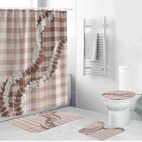 Beige Hawaii Palaka Bathroom Set Hawaiian Honohono Lei LT05 Bathroom Set (4 pcs) Beige - Polynesian Pride
