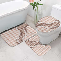 Beige Hawaii Palaka Bathroom Set Hawaiian Honohono Lei LT05 - Polynesian Pride