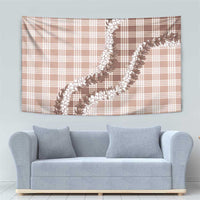 Beige Hawaii Palaka Tapestry Hawaiian Honohono Lei LT05 - Polynesian Pride