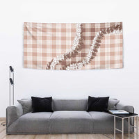Beige Hawaii Palaka Tapestry Hawaiian Honohono Lei LT05 - Polynesian Pride