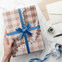 Beige Hawaii Palaka Wrapping Paper Hawaiian Honohono Lei LT05 - Polynesian Pride