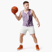 Violet Hawaii Palaka Basketball Jersey Hawaiian Honohono Lei