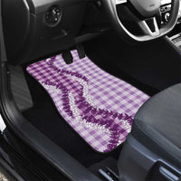 Violet Hawaii Palaka Car Mats Hawaiian Honohono Lei