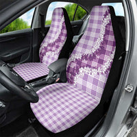 Violet Hawaii Palaka Car Seat Cover Hawaiian Honohono Lei