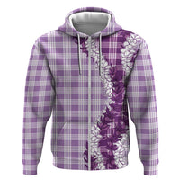 Violet Hawaii Palaka Hoodie Hawaiian Honohono Lei