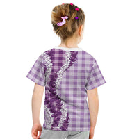 Violet Hawaii Palaka Kid T Shirt Hawaiian Honohono Lei