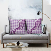 Violet Hawaii Palaka Pillow Cover Hawaiian Honohono Lei LT05 - Polynesian Pride