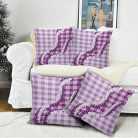 Violet Hawaii Palaka Pillow Cover Hawaiian Honohono Lei LT05 - Polynesian Pride