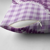 Violet Hawaii Palaka Pillow Cover Hawaiian Honohono Lei LT05 - Polynesian Pride