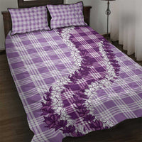 Violet Hawaii Palaka Quilt Bed Set Hawaiian Honohono Lei LT05 Violet - Polynesian Pride