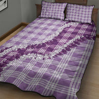 Violet Hawaii Palaka Quilt Bed Set Hawaiian Honohono Lei LT05 - Polynesian Pride